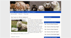 Desktop Screenshot of canigivemyferret.com