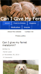 Mobile Screenshot of canigivemyferret.com