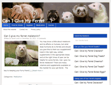 Tablet Screenshot of canigivemyferret.com